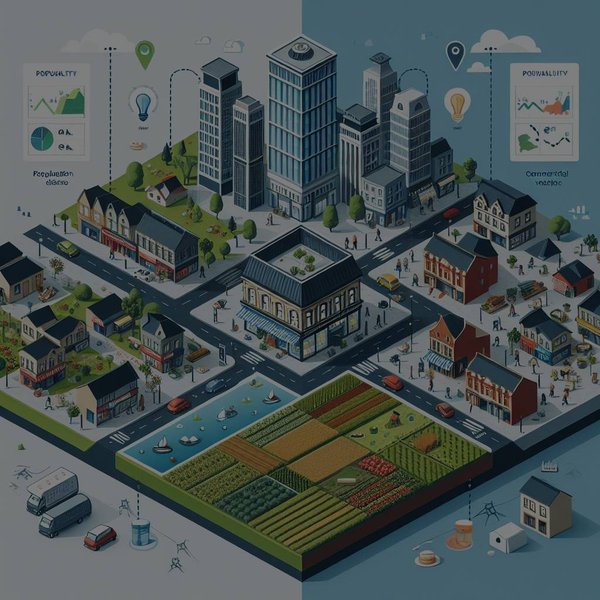 Comment évaluer le potentiel de valorisation d'un local commercial en fonction de sa situation géographique ?